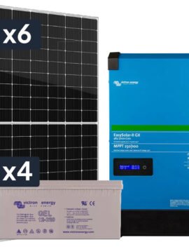 Elektrownia słoneczna 2610Wp Hybrydowa z akumulatorami 880Ah i przetwornicą 4000W