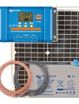 Panel słoneczny 20W i akumulator AGM 8Ah z regulatorem LCD