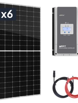 Panel słoneczny 6x435W z regulatorem ładowania 100A MPPT 24V