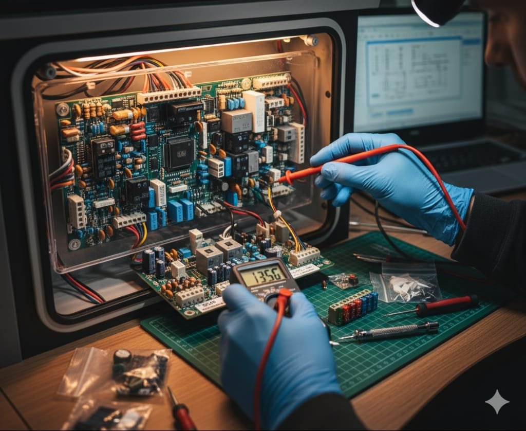 Naprawa elektrobloku PDU w kamperze