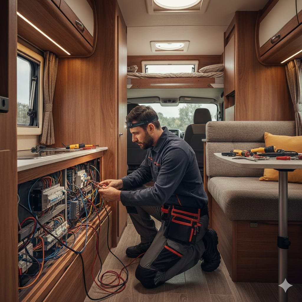 Naprawa instalacji elektrycznej w kamperze
